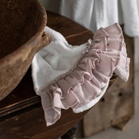  Handtuch Bella Donna Weiß Puderrosa 40 x 60 cm