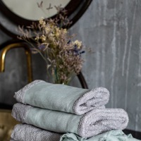  Handtuch Bauhaus Hellgrau Salbei 40 x 60 cm