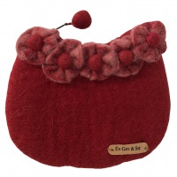  En Gry og Sif Wollfilz Täschchen Blütenreich