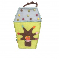  Filzhaus und Tasche hellgrün