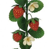  KERZENLEUCHTER Erdbeere H27 cm