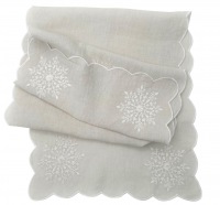  JUST PURE LINEN Tischläufer Ornament 36x180 cm