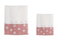  Handtuch 2-er Set Fiore, rosa