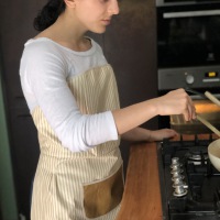  Bustier Schürze Sand