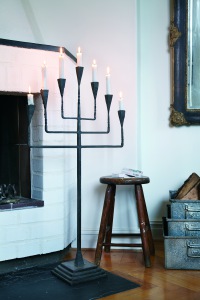  7-Kerzenleuchter Schmiedeeisen