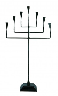  7-Kerzenleuchter Schmiedeeisen