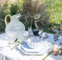  GLASKUNST Krug Tautropfen