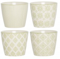  4-Becher-Set Casablanca grün