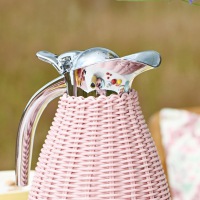  THERMOSKANNE Rattan rosa