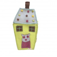  Filzhaus und Tasche hellgrün