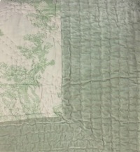  Grosses Plaid Flair Toile de Jouy salbei, 260 x 260 cm