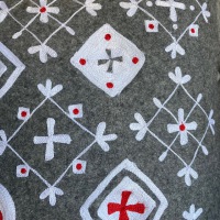  Wollkissen Lodge 45 x 45 cm