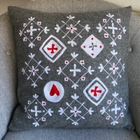  Wollkissen Lodge 45 x 45 cm