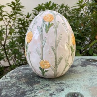  FRÜHLINGSBOTE Vogelei mit Blumen