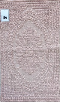  Badteppich Carinne, 55 x 80 pale rosa cm, grey 
