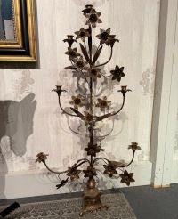  Großer Kerzenleuchter Antik Stil floral