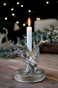  Kerzenständer Goldener Hirsch
