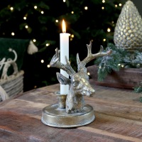  Kerzenständer Goldener Hirsch
