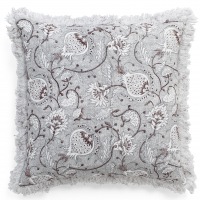  Leinen Kissen Chamois grau