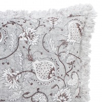  Leinen Kissen Chamois grau