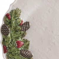  Majolika Cream Teller Natale