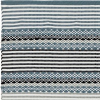  Liv Poly-Läufer Knit in Blaumix  70 x 190 cm