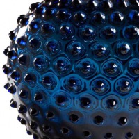  GLASKUNST Krug Tautropfen blau