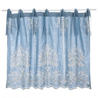  Kurzgardine Azzurro Caprese 90x140 cm blau