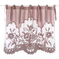  Kurzgardine Panneau Spitze - Soft Cassis  85 x 140 cm