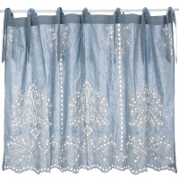  Kurzgardine Azzurro Caprese 90x140 cm blau