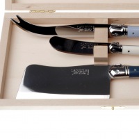  3er Käsemesser-Set Nordic blue