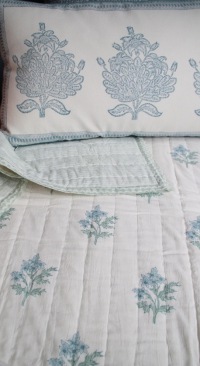  Quilt und Tagesdecke Edelweiss-Streifen 150 x 240 cm