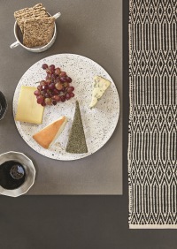  PET-Wik Läufer, schwarz - ecru 60 x 90 cm