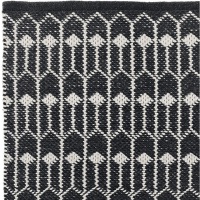  Läufer Tulip 70 x 200 cm schwarz-ecru