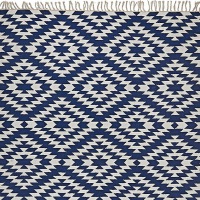  Läufer klein Apache, 55 x 120cm, navy/weiss