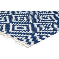  Läufer Apache, 70 x 200 cm, navy/weiss