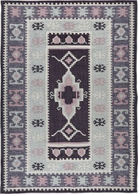  PET - Souk Kelim Teppich sage 200 x 300 cm