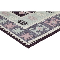  PET - Souk Kelim Teppich sage 200 x 300 cm