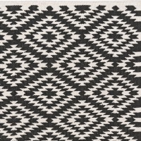  PET-Läufer Apache schwarz-ecru, 60 x 90 cm