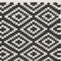  PET-Läufer Apache schwarz-ecru, 70 x 140 cm