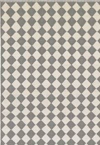  PET-Diamond Teppich, grau-ecru, 140 x 200 cm