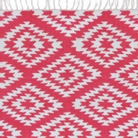  Läufer Apache, 70 x 200 cm, pink/weiss