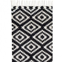  Läufer Apache, 70 x 200 cm, schwarz/weiss