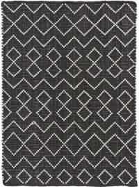  Tunis Teppich schwarz-ecru 140 x 200 cm