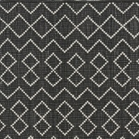  PET - Tunis Läufer  schwarz-ecru 70 x 250 cm