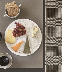  PET-Wik Läufer, schwarz - ecru 70 x 140 cm