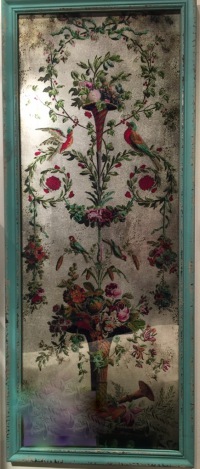  Glasmalereibilder Salon Chérie, 2-er Set