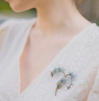  BOTANICA BROSCHE Vergißmeinnicht