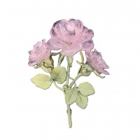  Michael Michaud Brosche Fleur de Rose