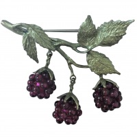  Brosche Botanica Brombeere